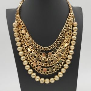 KH Studio Gold Chunky Layered Necklace